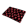 Red Halloween Vampire Lips Pattern Print Pet Cooling Mat Cover