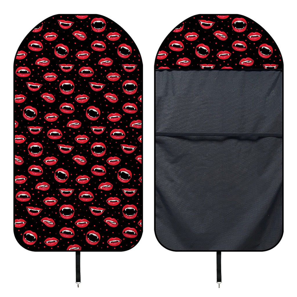 Red Halloween Vampire Lips Pattern Print Waterproof Car Seat Cover