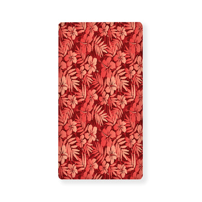 Red Hawaiian Tropical Pattern Print Baby Crib Sheet