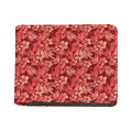 Red Hawaiian Tropical Pattern Print Bifold Wallet