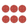 Red Hawaiian Tropical Pattern Print Coaster Set