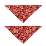 Red Hawaiian Tropical Pattern Print Dog Bandana