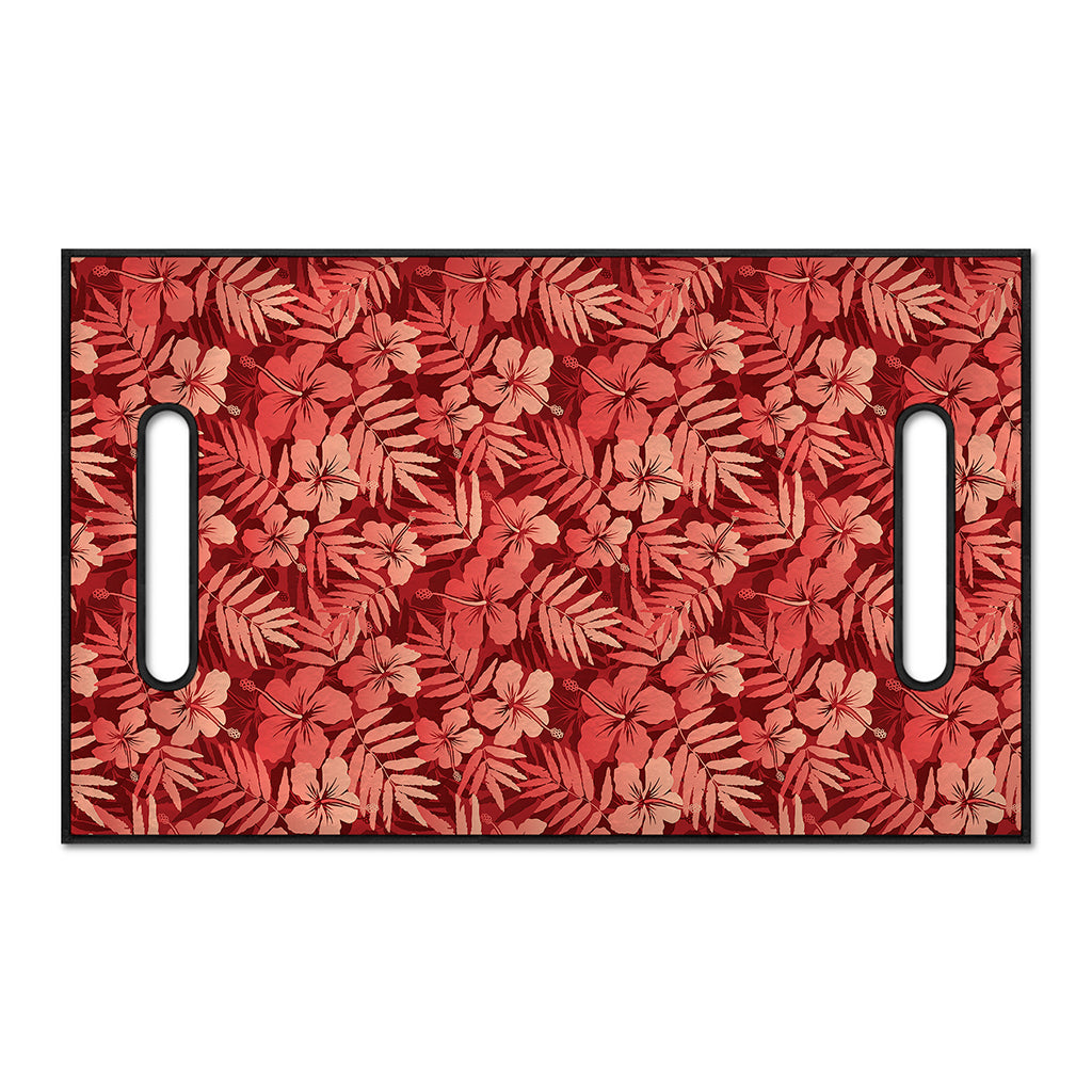 Red Hawaiian Tropical Pattern Print Golf Cart Seat Cover