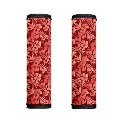 Red Hawaiian Tropical Pattern Print Handle Covers