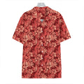 Red Hawaiian Tropical Pattern Print Hawaiian Shirt