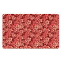 Red Hawaiian Tropical Pattern Print Polyester Doormat