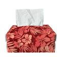 Red Hawaiian Tropical Pattern Print Rectangle Tissue Box Cover
