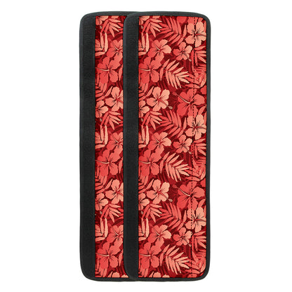 Red Hawaiian Tropical Pattern Print Refrigerator Handle Covers