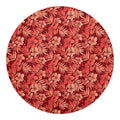 Red Hawaiian Tropical Pattern Print Round Blanket