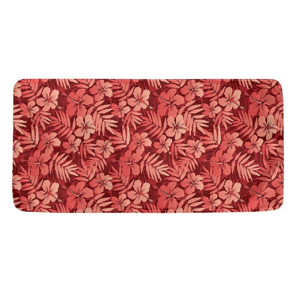 Red Hawaiian Tropical Pattern Print Towel