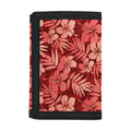 Red Hawaiian Tropical Pattern Print Trifold Wallet