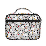 Red Heart And Penguin Pattern Print Briefcase Bible Bag