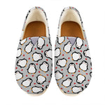 Red Heart And Penguin Pattern Print Casual Shoes