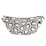 Red Heart And Penguin Pattern Print Fanny Pack