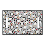 Red Heart And Penguin Pattern Print Golf Cart Seat Cover