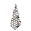 Red Heart And Penguin Pattern Print Hand Towel