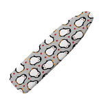 Red Heart And Penguin Pattern Print Ironing Board Cover