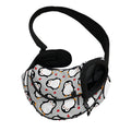 Red Heart And Penguin Pattern Print Pet Sling Carrier