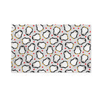 Red Heart And Penguin Pattern Print Polyester Flag