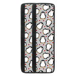 Red Heart And Penguin Pattern Print Refrigerator Handle Covers