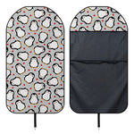 Red Heart And Penguin Pattern Print Waterproof Car Seat Cover