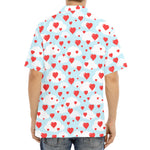 Red Heart Balloon Pattern Print Aloha Shirt