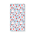Red Heart Balloon Pattern Print Baby Crib Sheet