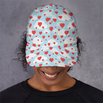 Red Heart Balloon Pattern Print Baseball Cap