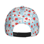 Red Heart Balloon Pattern Print Baseball Cap