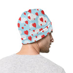 Red Heart Balloon Pattern Print Beanie