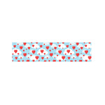 Red Heart Balloon Pattern Print Bed Runner