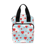 Red Heart Balloon Pattern Print Bible Tote Bag