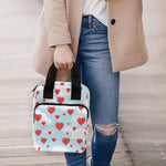 Red Heart Balloon Pattern Print Bible Tote Bag