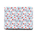 Red Heart Balloon Pattern Print Bifold Wallet