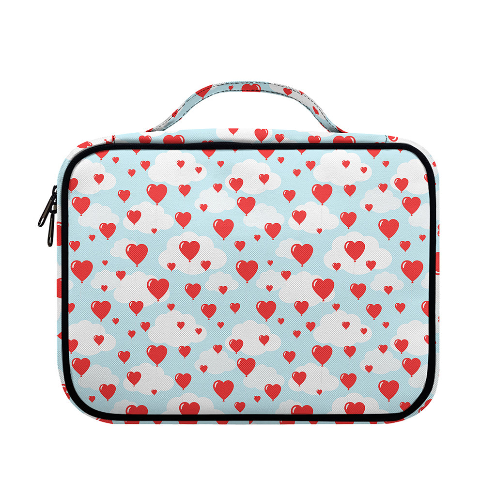 Red Heart Balloon Pattern Print Briefcase Bible Bag