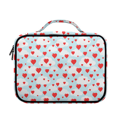 Red Heart Balloon Pattern Print Briefcase Bible Bag