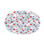 Red Heart Balloon Pattern Print Car Side Mirror Covers