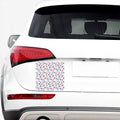 Red Heart Balloon Pattern Print Car Sticker