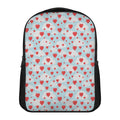 Red Heart Balloon Pattern Print Casual Backpack