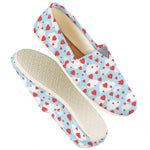 Red Heart Balloon Pattern Print Casual Shoes