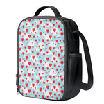 Red Heart Balloon Pattern Print Crossbody Lunch Bag