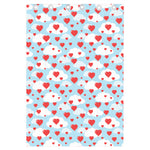 Red Heart Balloon Pattern Print Curtain