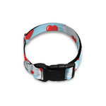 Red Heart Balloon Pattern Print Dog Collar
