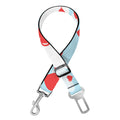 Red Heart Balloon Pattern Print Dog Seat Belt