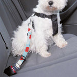 Red Heart Balloon Pattern Print Dog Seat Belt