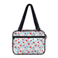 Red Heart Balloon Pattern Print Double Strap Bible Bag
