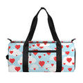 Red Heart Balloon Pattern Print Gym Bag
