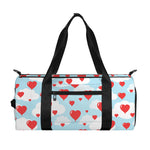 Red Heart Balloon Pattern Print Gym Bag