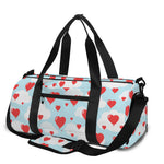 Red Heart Balloon Pattern Print Gym Bag