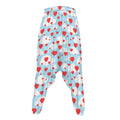 Red Heart Balloon Pattern Print Hammer Pants